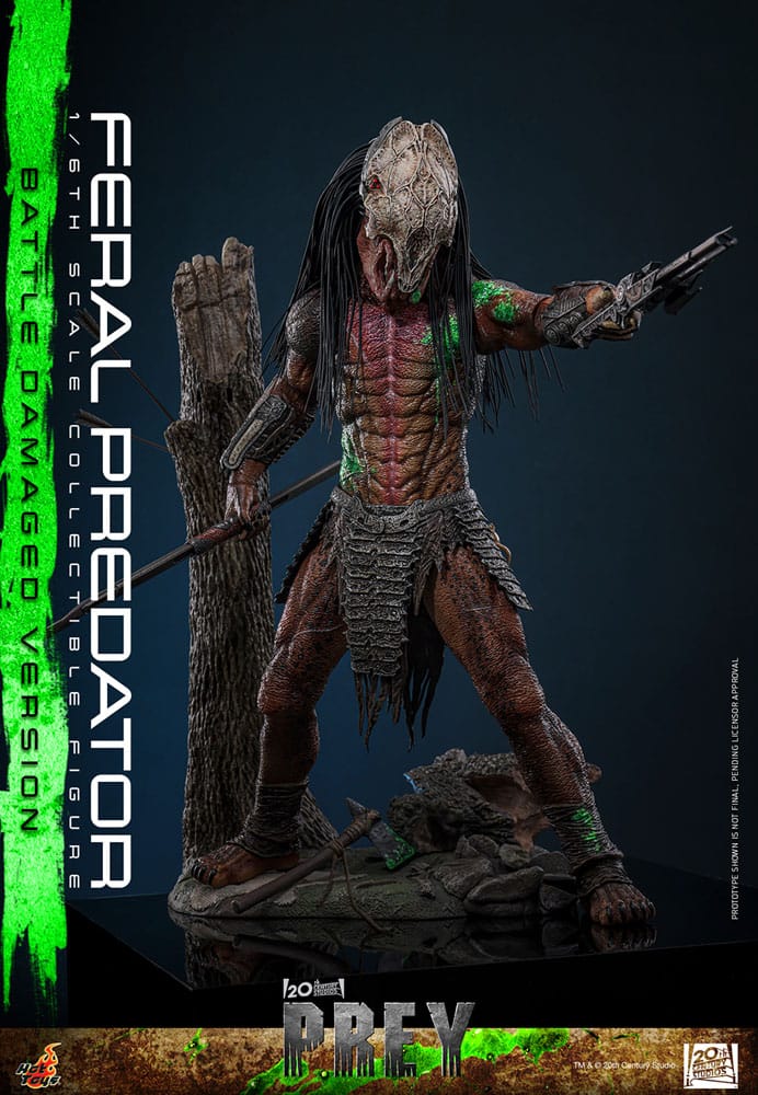 Feral Predator Battle Damaged Version Prey 1/6 Figurka 37 cm - Image 6