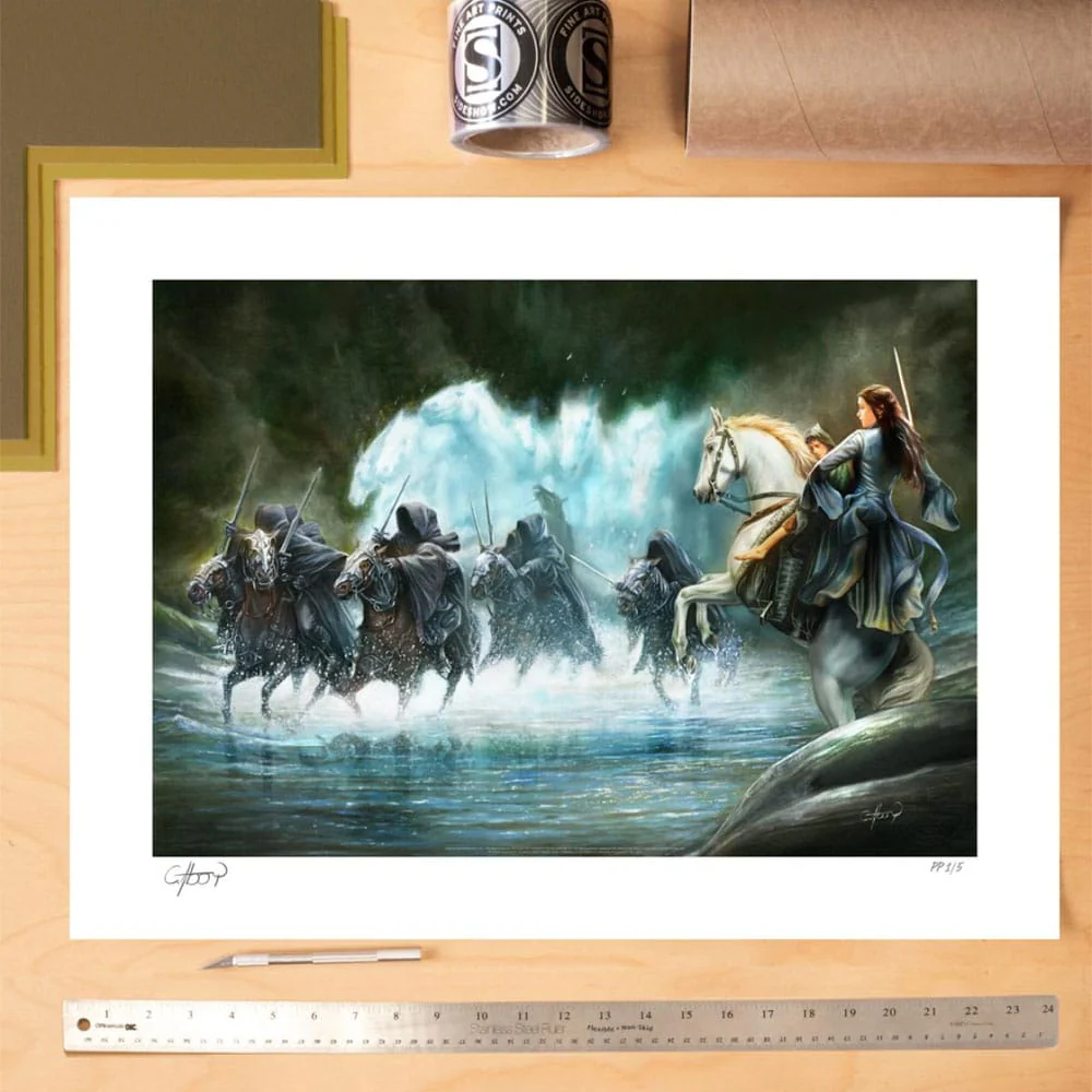 Flight to the Ford Lord of the Rings Art Print 61 x 46 cm - unframed - Image 2