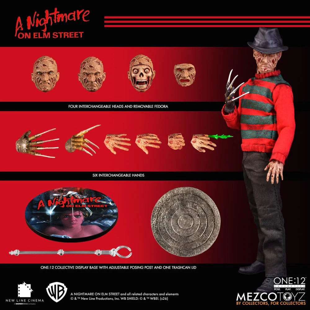 Freddy Krueger Nightmare On Elm Street 1/12 Figurka 17 cm - Image 15