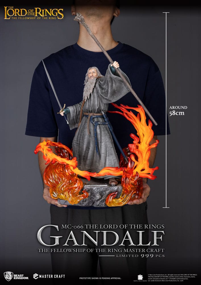 Gandal Khazad-dûm Battle Lord of the Rings Master Craft Figurka 58 cm - Image 9