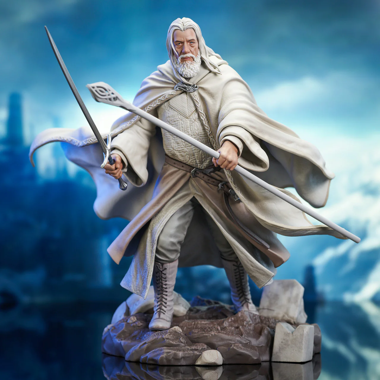 Gandalf Lord of the Rings Gallery Deluxe Figurka 23 cm - Image 3