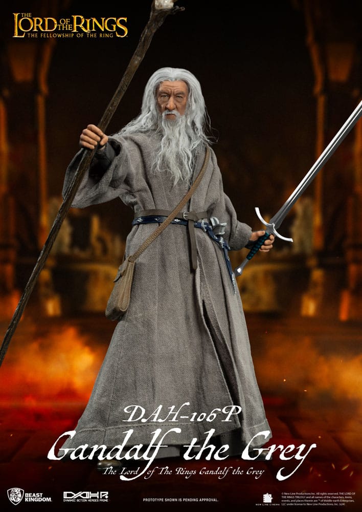 Gandalf the Grey Lord of the Rings Dynamic 8ction Heroes 1/9 Figurka 21 cm - Image 3