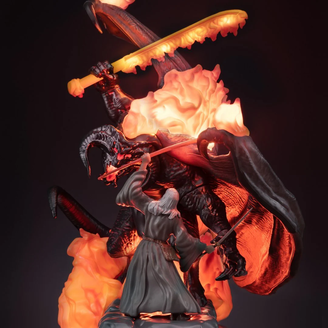 Gandalf Vs. Balrog Diorama LED Lampka Biurkowa Władca Pierścieni - Image 5