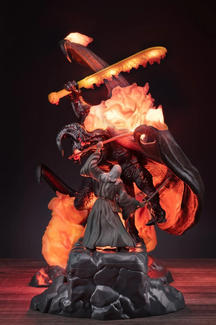 Gandalf Vs. Balrog Diorama LED Lampka Biurkowa Władca Pierścieni - Image 8