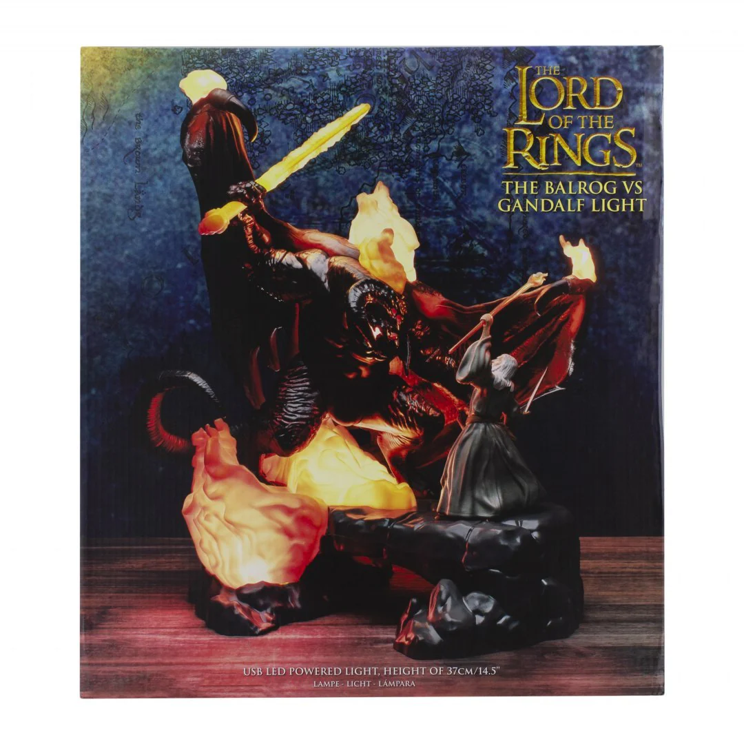 Gandalf Vs. Balrog Diorama LED Lampka Biurkowa Władca Pierścieni - Image 9