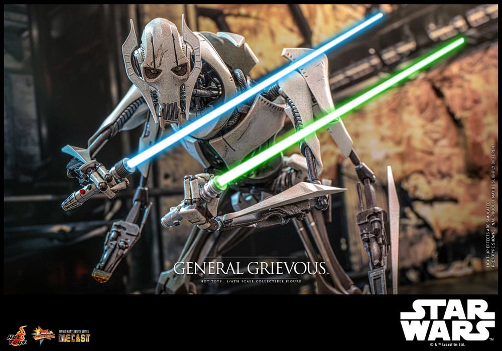 General Grievous Star Wars Movie Masterpiece Diecast 1/6 Figurka 42 cm - Image 12