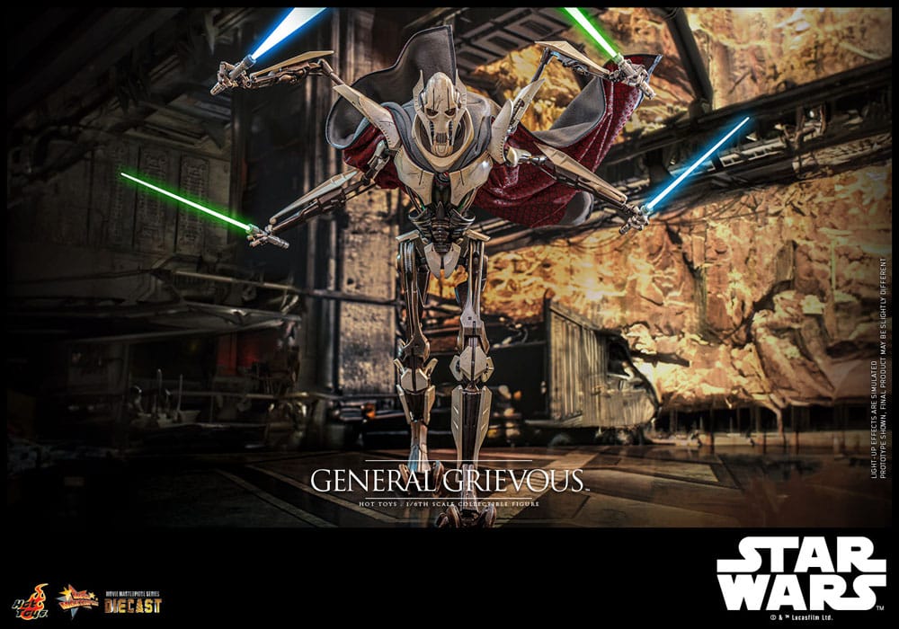 General Grievous Star Wars Movie Masterpiece Diecast 1/6 Figurka 42 cm - Image 5