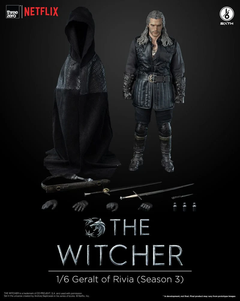 Geralt of Rivia The Witcher Season 3 1/6 Figurka 31 cm - Image 2
