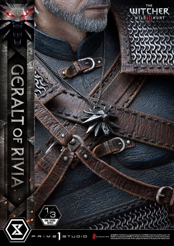 Geralt von Riva Witcher 3 Wild Hunt Statue 1/3 Figurka 88 cm - Image 10