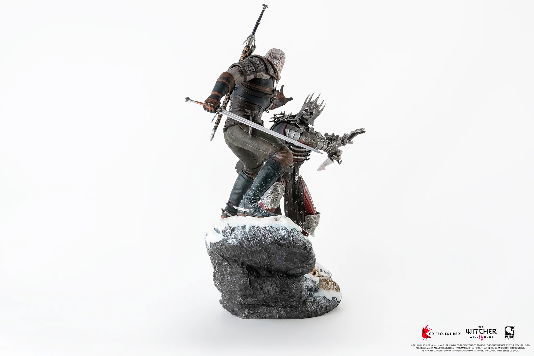 Geralt vs Eredin The Witcher 3 Wild Hunt Diorama 1/6 Figurka 49 cm - Image 3