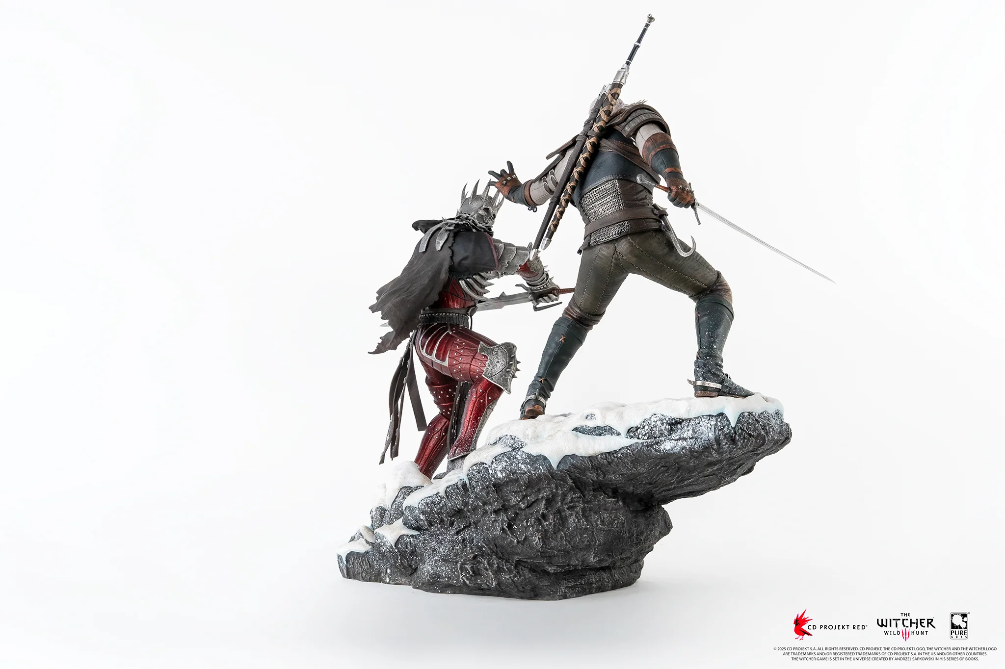 Geralt vs Eredin The Witcher 3 Wild Hunt Diorama 1/6 Figurka 49 cm - Image 4