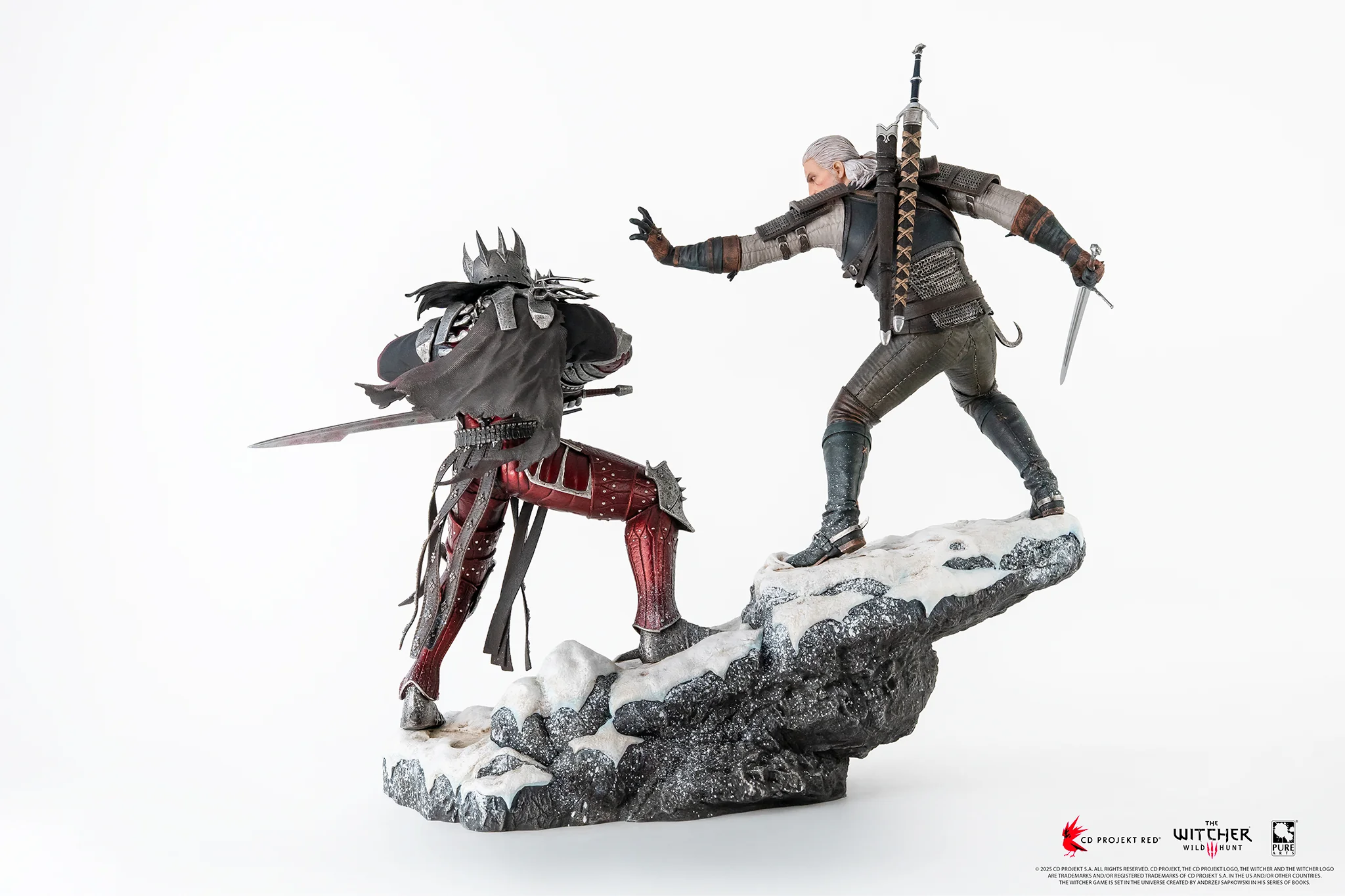 Geralt vs Eredin The Witcher 3 Wild Hunt Diorama 1/6 Figurka 49 cm - Image 5
