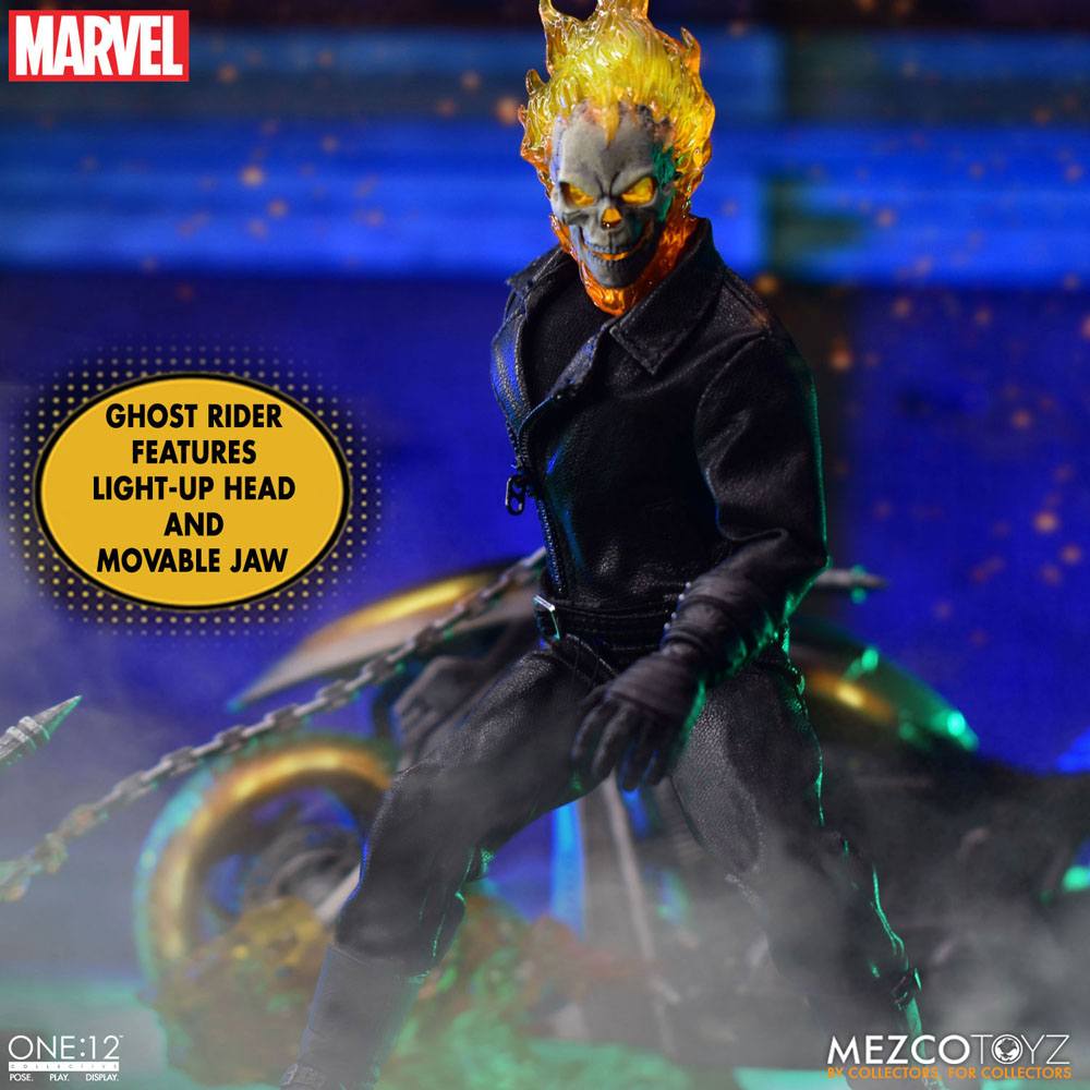 Ghost Rider & Vehicle with Sound & Light Up 1/12 Figurka 19 cm - Image 13