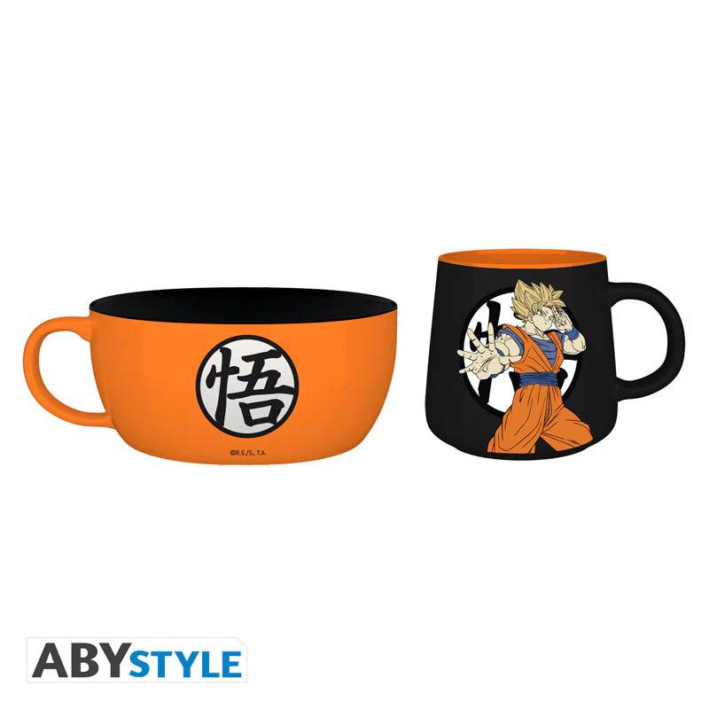 Goku zestaw śniadaniowy: miska + kubek Dragon Ball