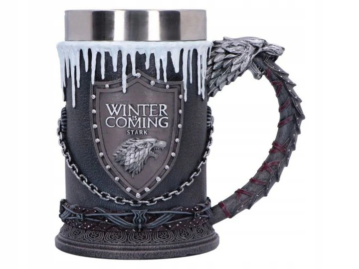 Gra o Tron kufel kolekcjonerski Dom Stark (wysokość: 14,7 cm)