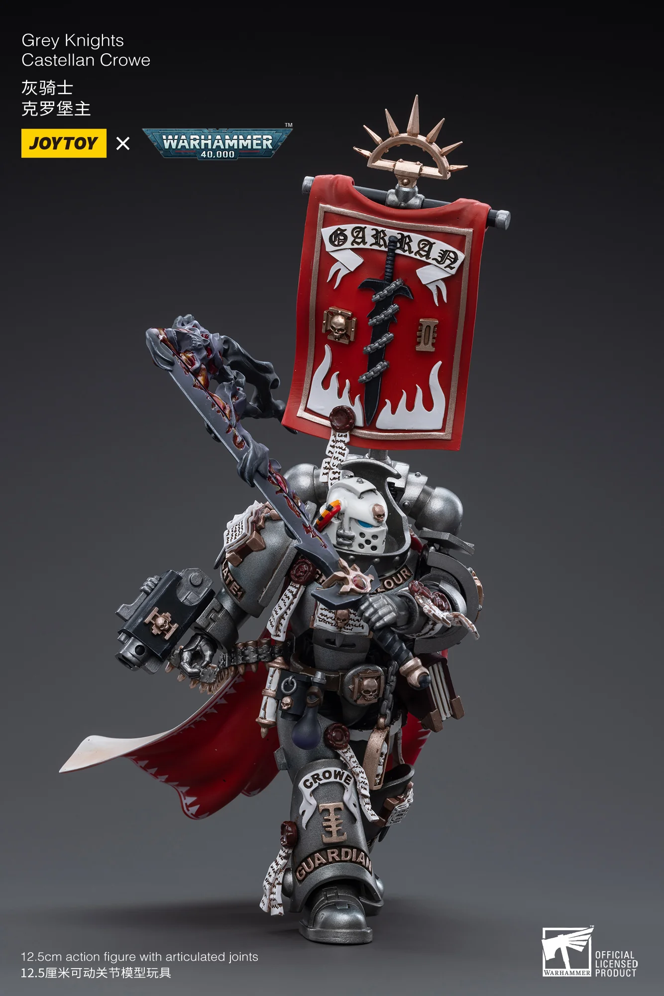 Grey Knights Castellan Crowe Warhammer 40k 1/18 Figurka 12 cm - Image 12