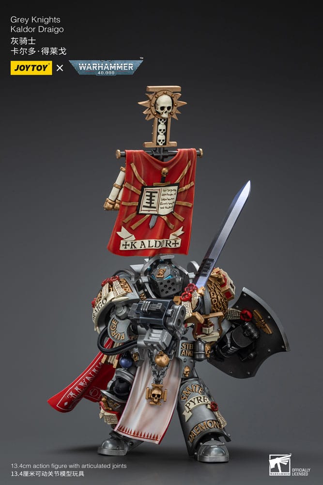 Grey Knights Kaldor Draigo Warhammer 40k 1/18 Figurka 12 cm - Image 4