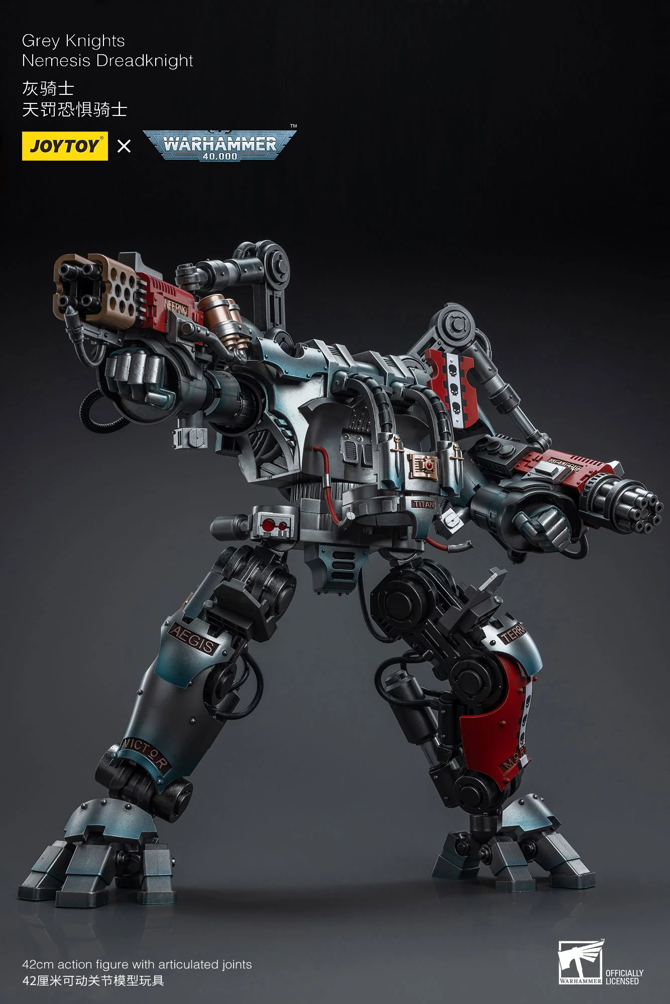 Grey Knights Nemesis Dreadknight Including Grey Knights Terminator Caddon Vibova Warhammer 40k 1/18 Figurka 45 cm - Image 23