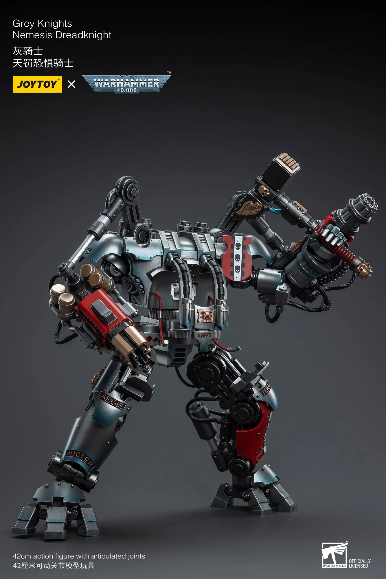Grey Knights Nemesis Dreadknight Including Grey Knights Terminator Caddon Vibova Warhammer 40k 1/18 Figurka 45 cm - Image 24