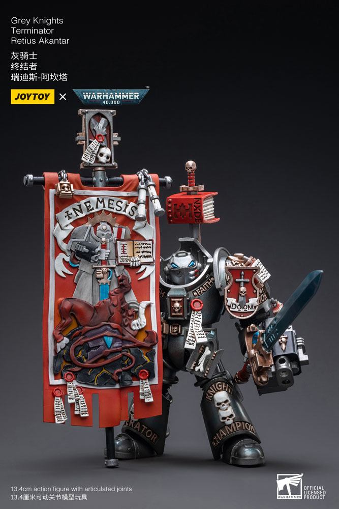 Grey Knights Terminator Retius Akantar Warhammer 40k 1/18 Figurka 13 cm - Image 5