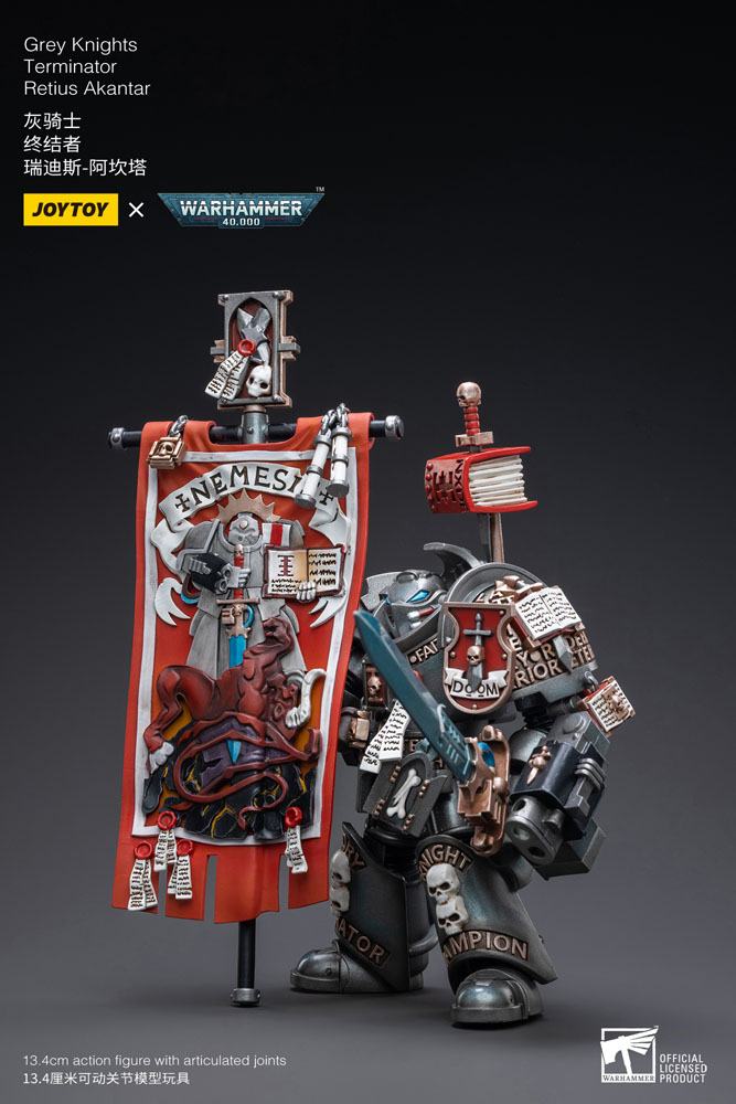 Grey Knights Terminator Retius Akantar Warhammer 40k 1/18 Figurka 13 cm - Image 8