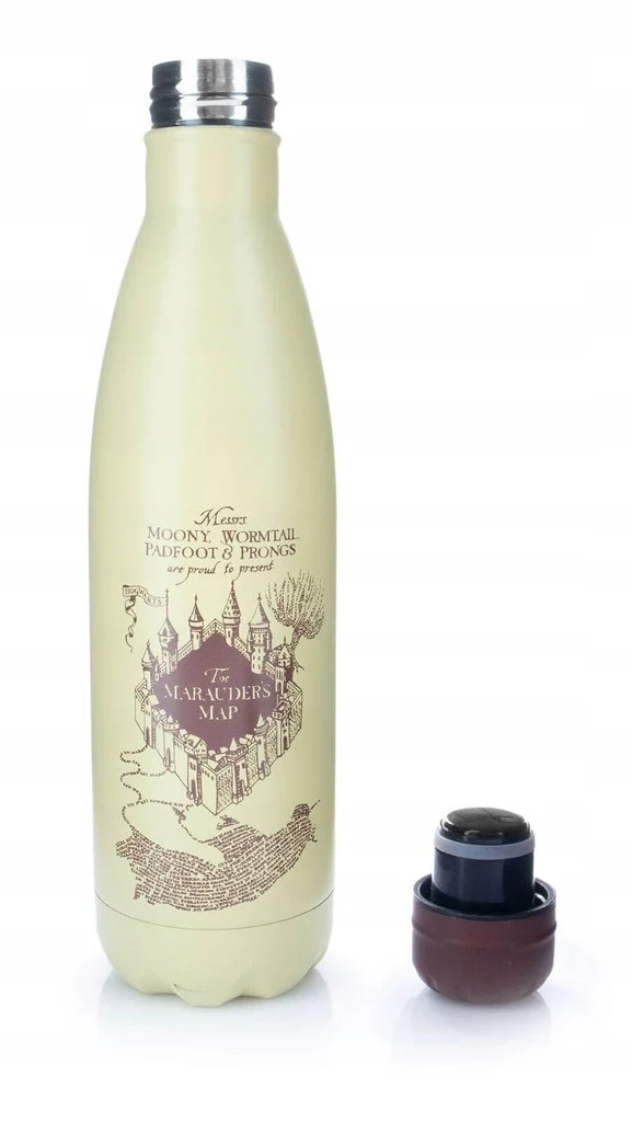 Harry Potter butelka metalowa - Mapa Huncwotów (540 ml)