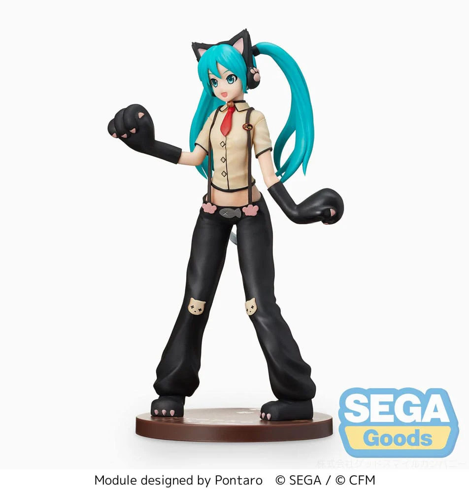 Hatsune Miku Kitty Cat Hatsune Miku Project DIVA Arcade Future Tone SPM Figurka 23 cm - Image 3