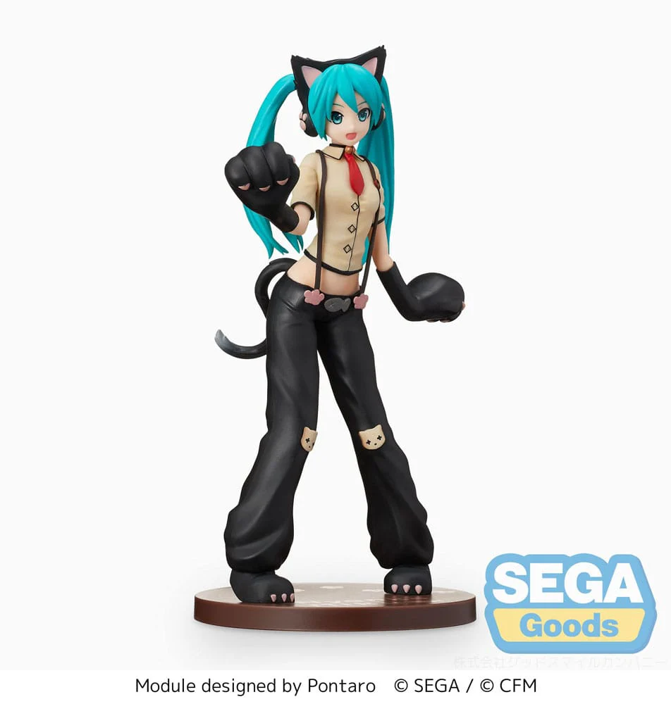 Hatsune Miku Kitty Cat Hatsune Miku Project DIVA Arcade Future Tone SPM Figurka 23 cm - Image 4