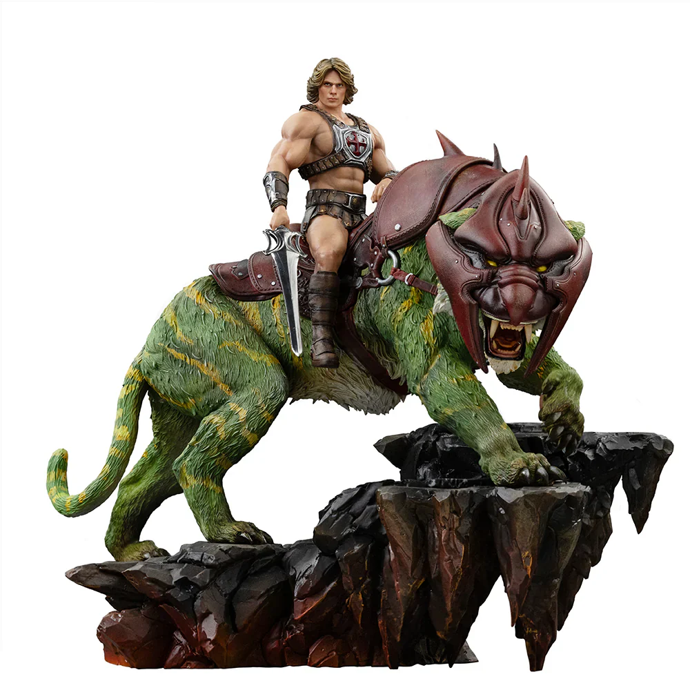 He-Man and Battle Cat Masters of the Universe 2026 Movie Art Scale 1/10 Figurka 33 cm