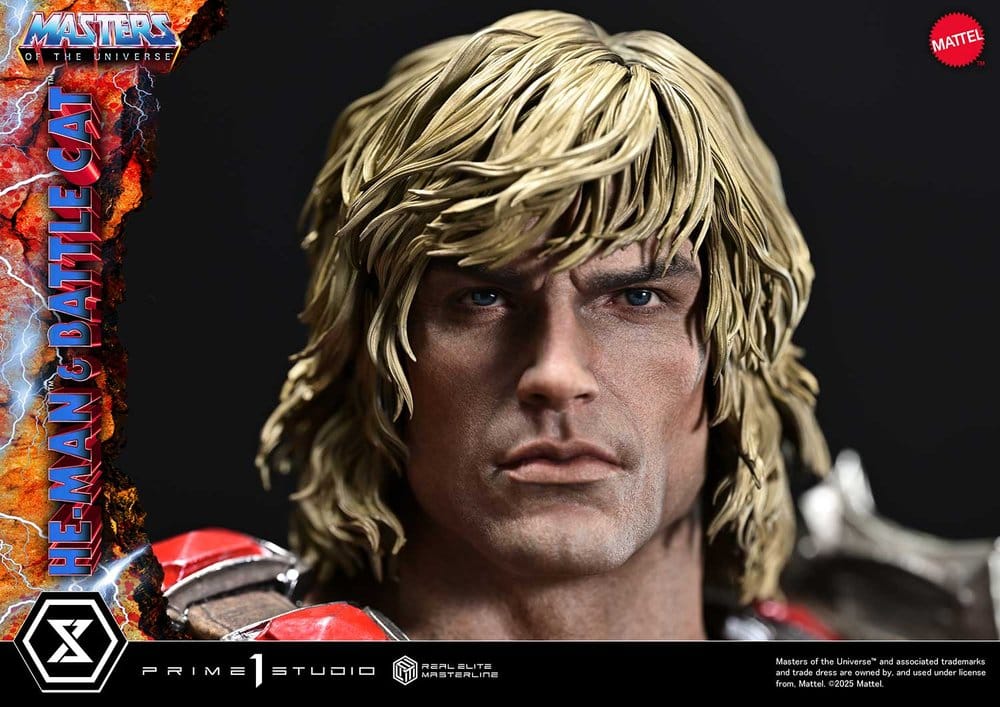 He-Man & Battle Cat Masters of the Universe Real Elite Masterline Series 1/4 Figurka 86 cm - Image 18