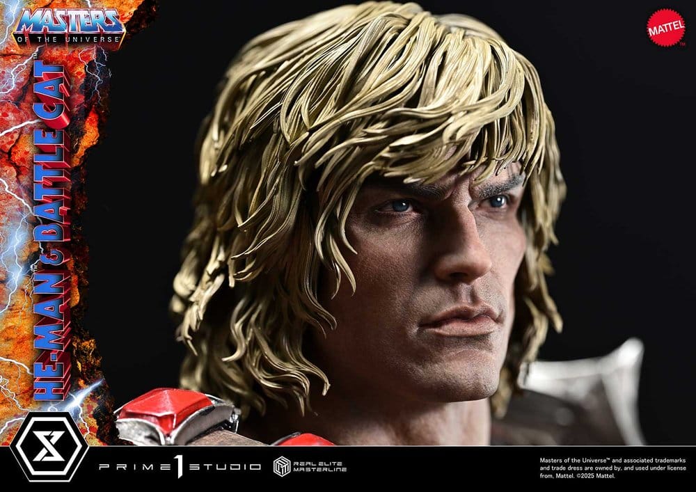 He-Man & Battle Cat Masters of the Universe Real Elite Masterline Series 1/4 Figurka 86 cm - Image 19