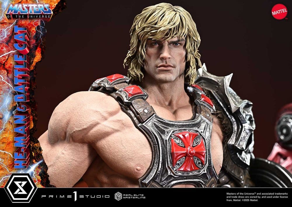 He-Man & Battle Cat Masters of the Universe Real Elite Masterline Series Ultimate Bonus Version 1/4 Figurka 86 cm - Image 17