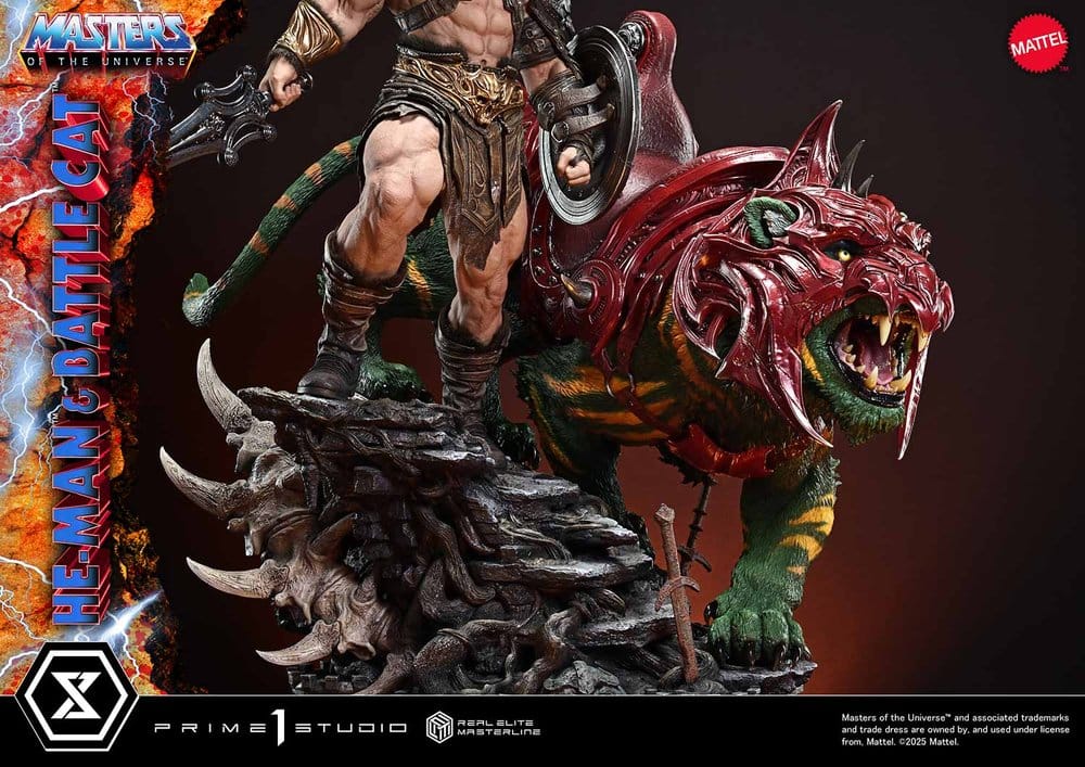 He-Man & Battle Cat Masters of the Universe Real Elite Masterline Series Ultimate Bonus Version 1/4 Figurka 86 cm - Image 25