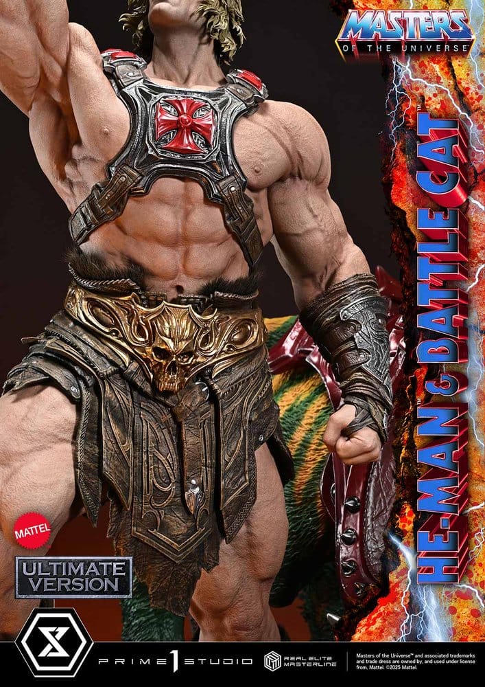 He-Man & Battle Cat Masters of the Universe Real Elite Masterline Series Ultimate Version 1/4 Figurka 86 cm - Image 15