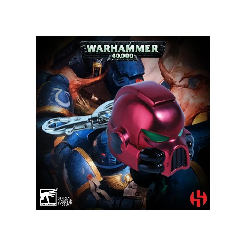 Helmet Blood Angels Warhammer 40K Metal Keychain Space Marine MKVII Breloczek - Image 5