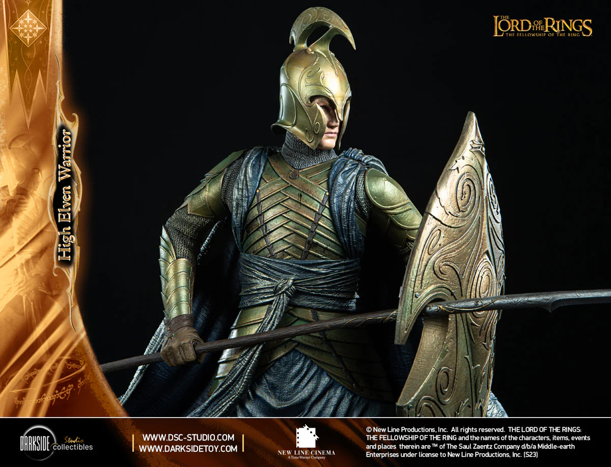 High Elven Warrior Lord of the Rings MS Series Statue 1/3 John Howe Signature Edition Figurka 90 cm - Image 20