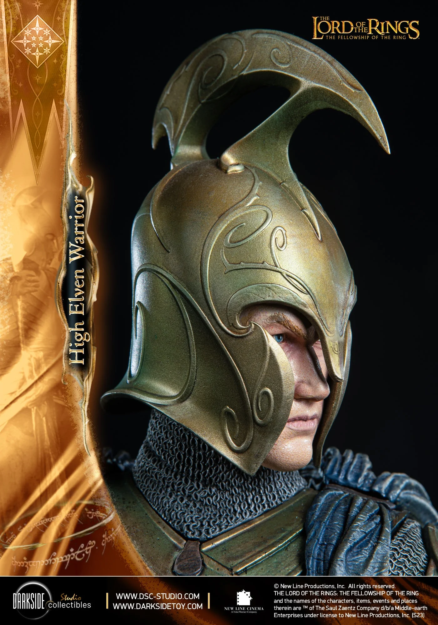 High Elven Warrior Lord of the Rings MS Series Statue 1/3 John Howe Signature Edition Figurka 90 cm - Image 21