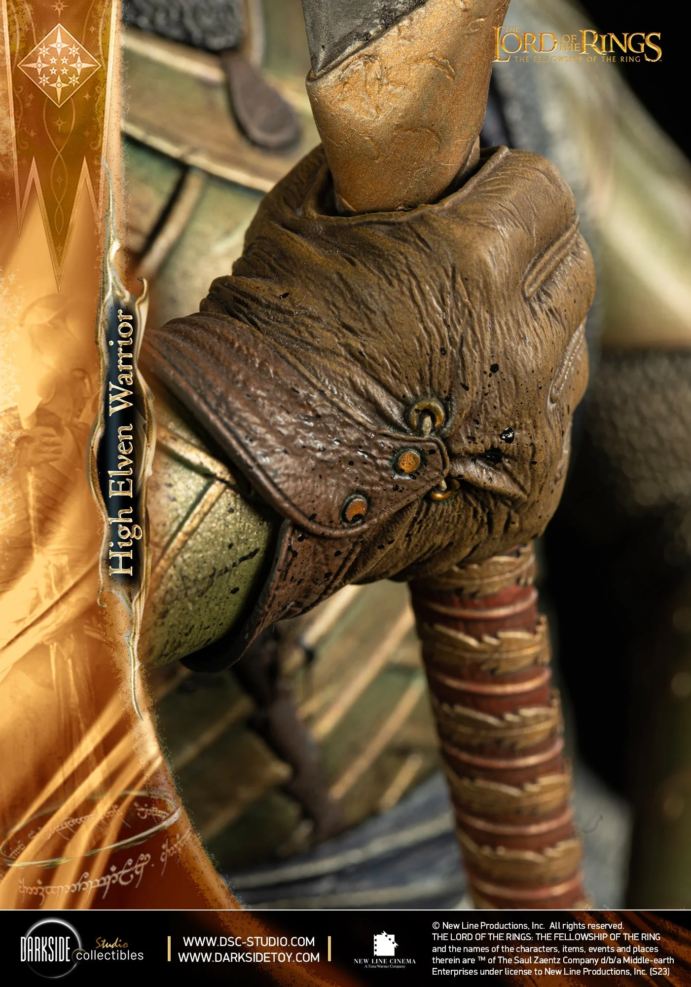 High Elven Warrior Lord of the Rings MS Series Statue 1/3 John Howe Signature Edition Figurka 90 cm - Image 25