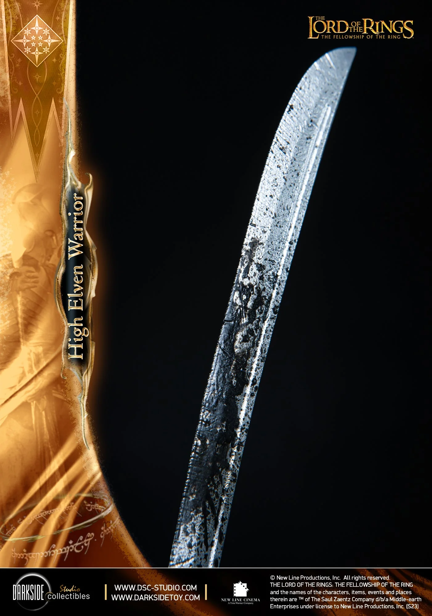 High Elven Warrior Lord of the Rings MS Series Statue 1/3 John Howe Signature Edition Figurka 90 cm - Image 28
