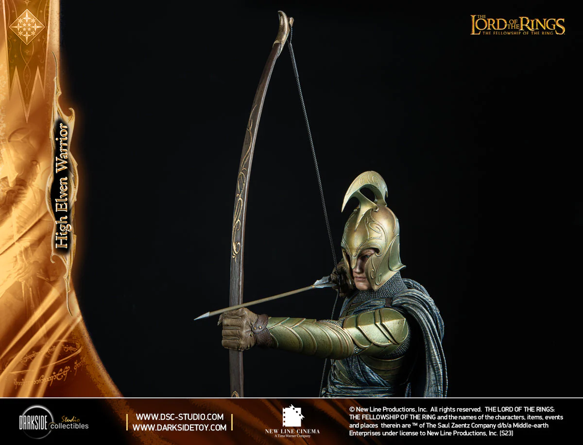 High Elven Warrior Lord of the Rings MS Series Statue 1/3 John Howe Signature Edition Figurka 90 cm - Image 30
