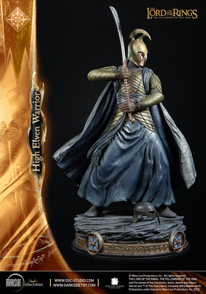 High Elven Warrior Lord of the Rings QS Series Statue 1/4 John Howe Signature Edition Figurka 70 cm - Image 3