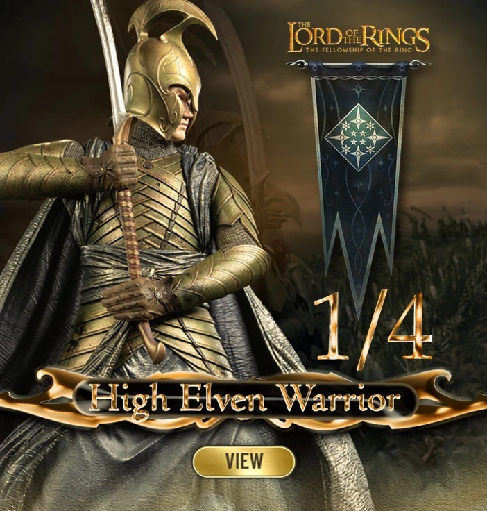 High Elven Warrior Lord of the Rings QS Series Statue 1/4 John Howe Signature Edition Figurka 70 cm - Image 37