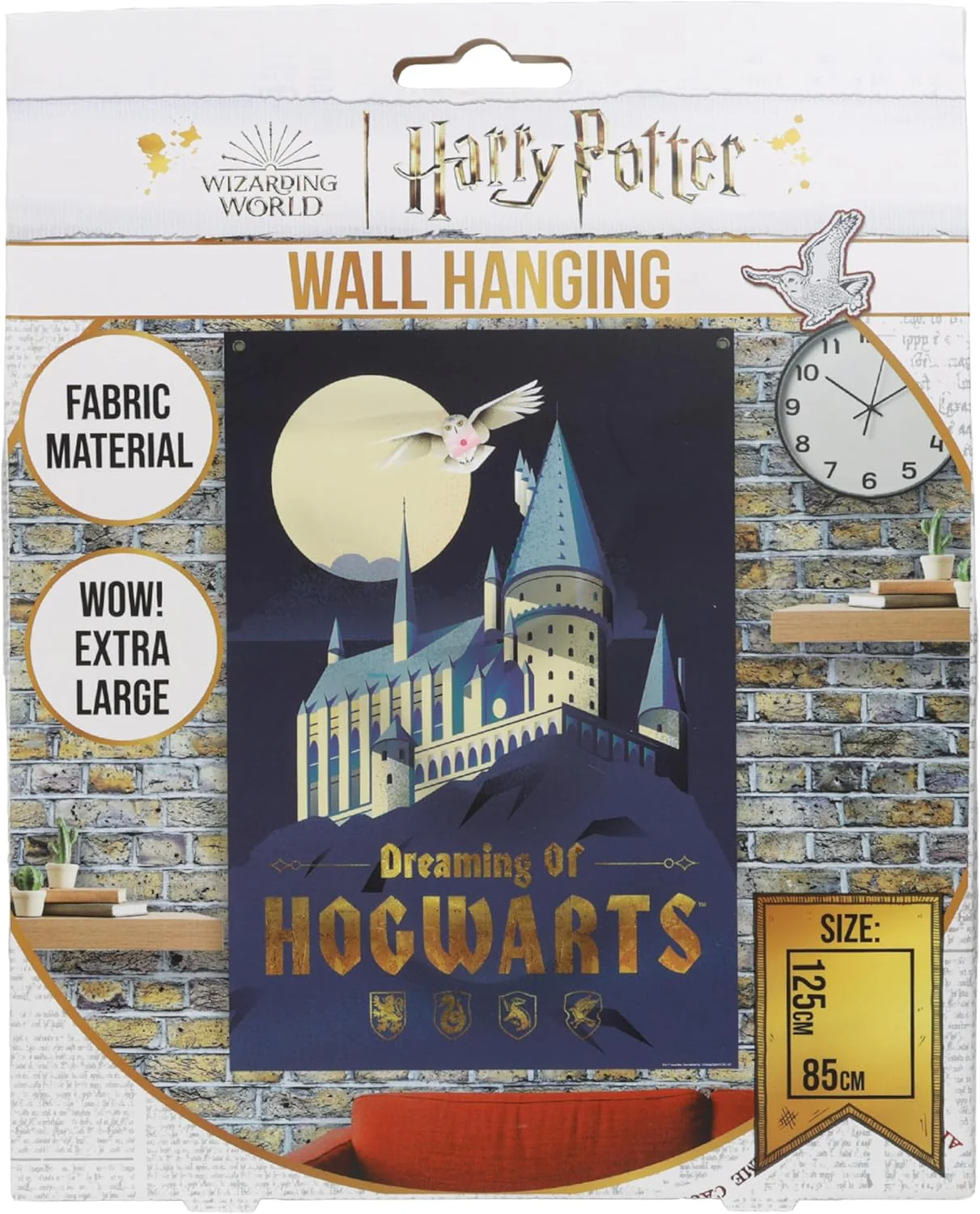 Hogwart Baner Ścienny Harry Potter (85 x 125 cm)