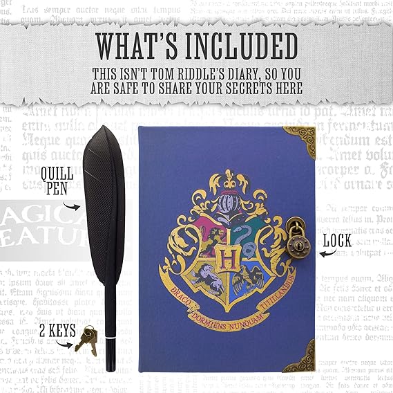 Hogwart Zestaw Prezentowy Notatnik z Zamkiem + Długopis Pióro Harry Potter - Image 3