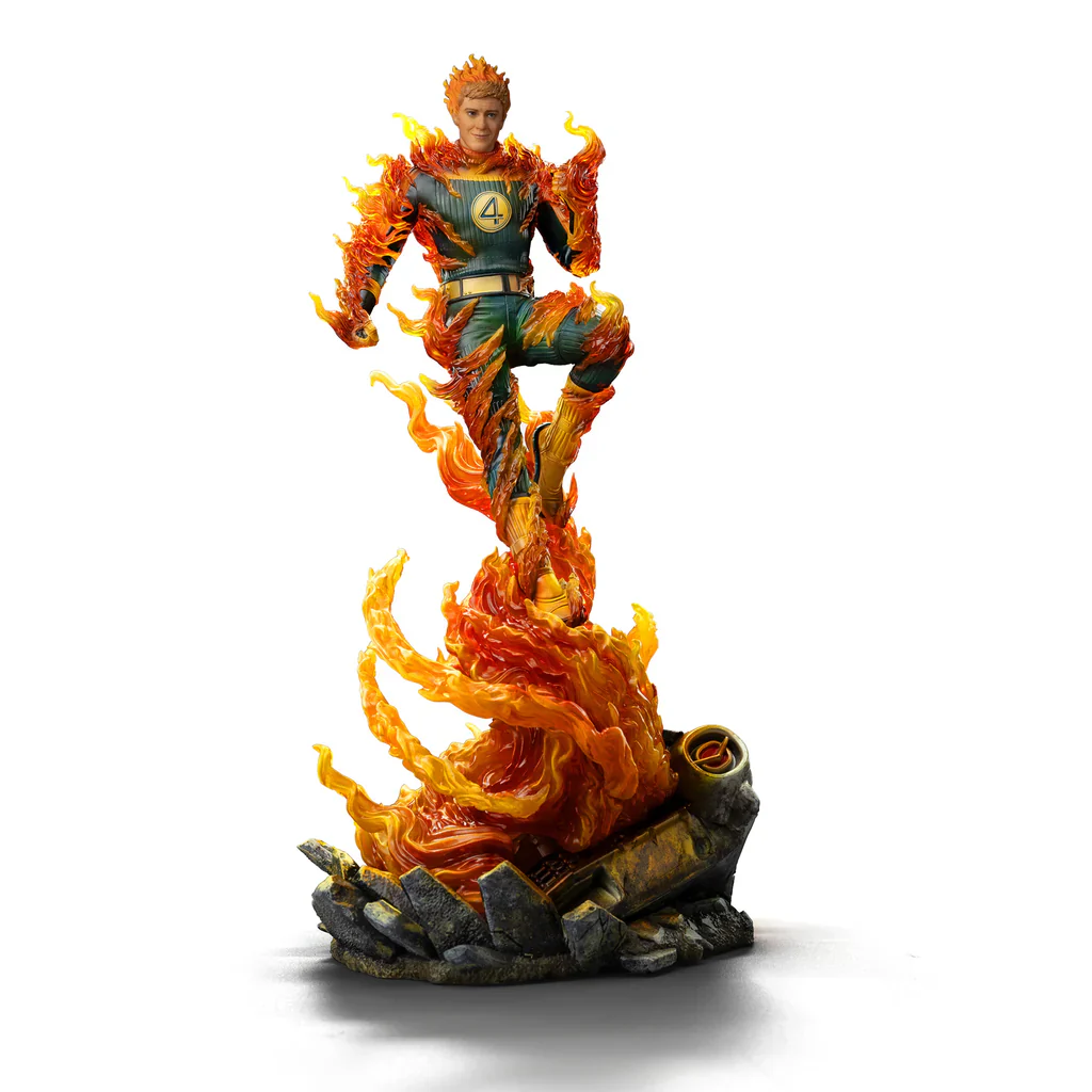 Human Torch Blue Suit Variant Marvel Fantastic Four Art Scale 1/10 Figurka 30 cm