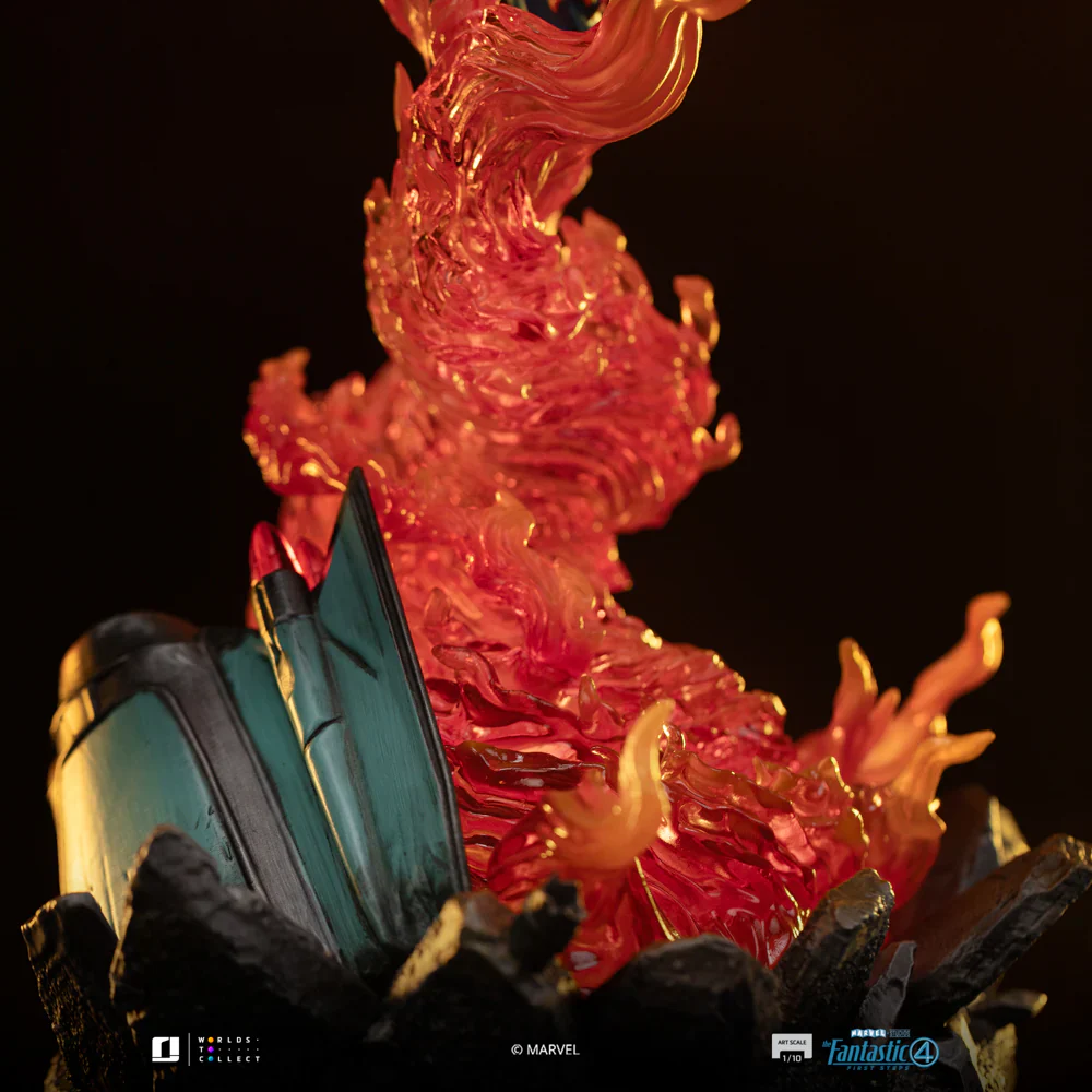 Human Torch Blue Suit Variant Marvel Fantastic Four Art Scale 1/10 Figurka 30 cm - Image 11