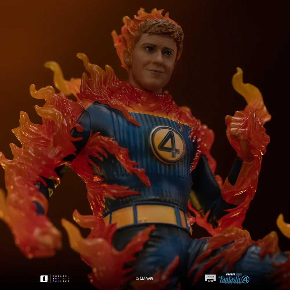 Human Torch Blue Suit Variant Marvel Fantastic Four Art Scale 1/10 Figurka 30 cm - Image 6