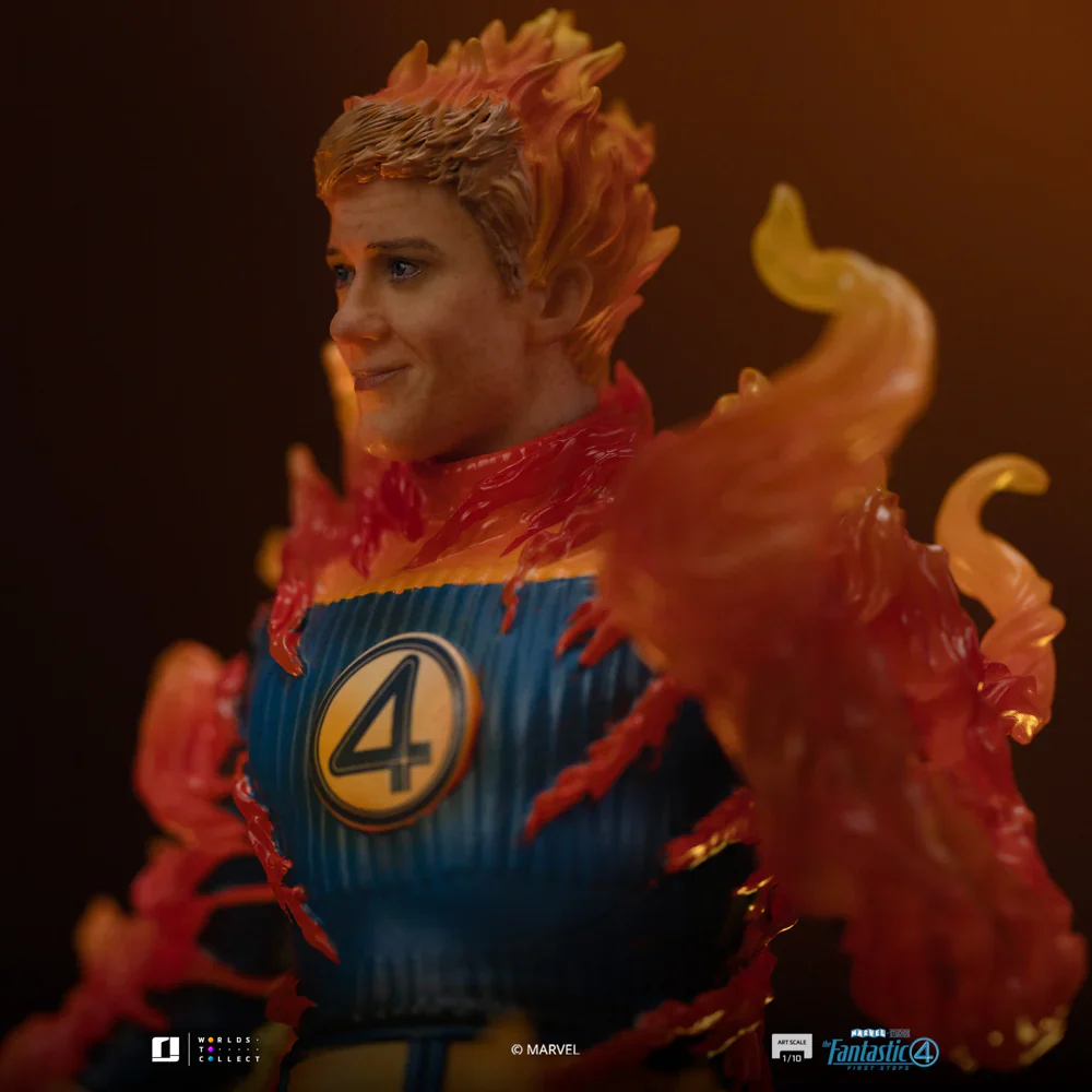 Human Torch Blue Suit Variant Marvel Fantastic Four Art Scale 1/10 Figurka 30 cm - Image 7