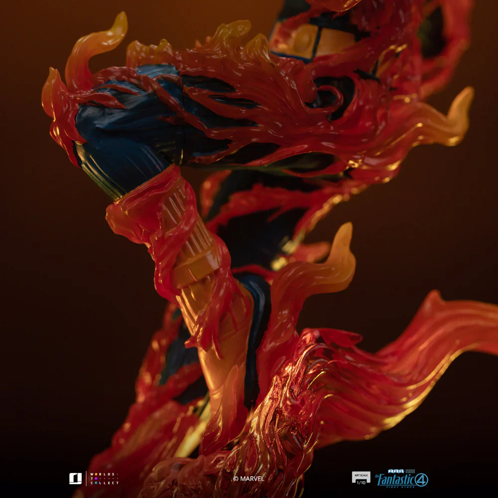 Human Torch Blue Suit Variant Marvel Fantastic Four Art Scale 1/10 Figurka 30 cm - Image 9