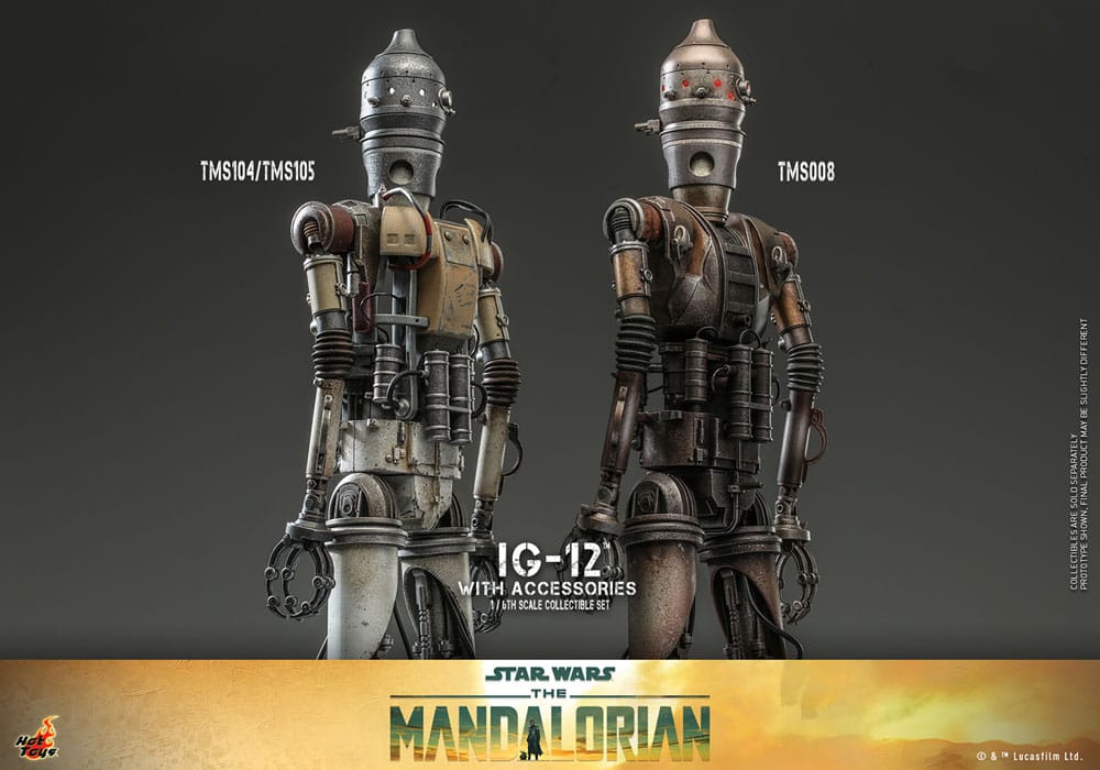 IG-12 with accessories Star Wars: The Mandalorian 1/6 Figurka 36 cm - Image 12